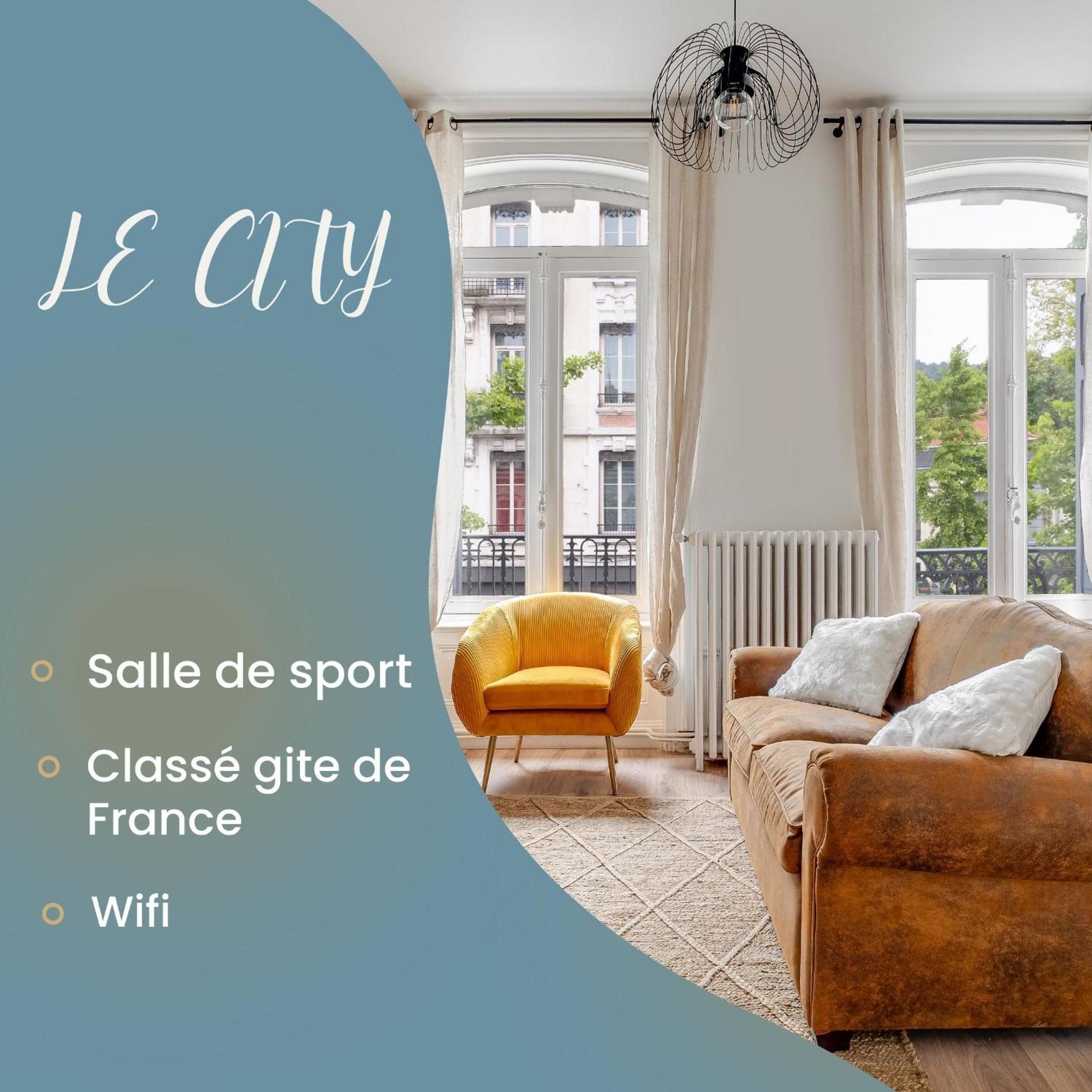 Grand Appartement «  City » Spacieux Et Moderne Сент-Этьен Экстерьер фото